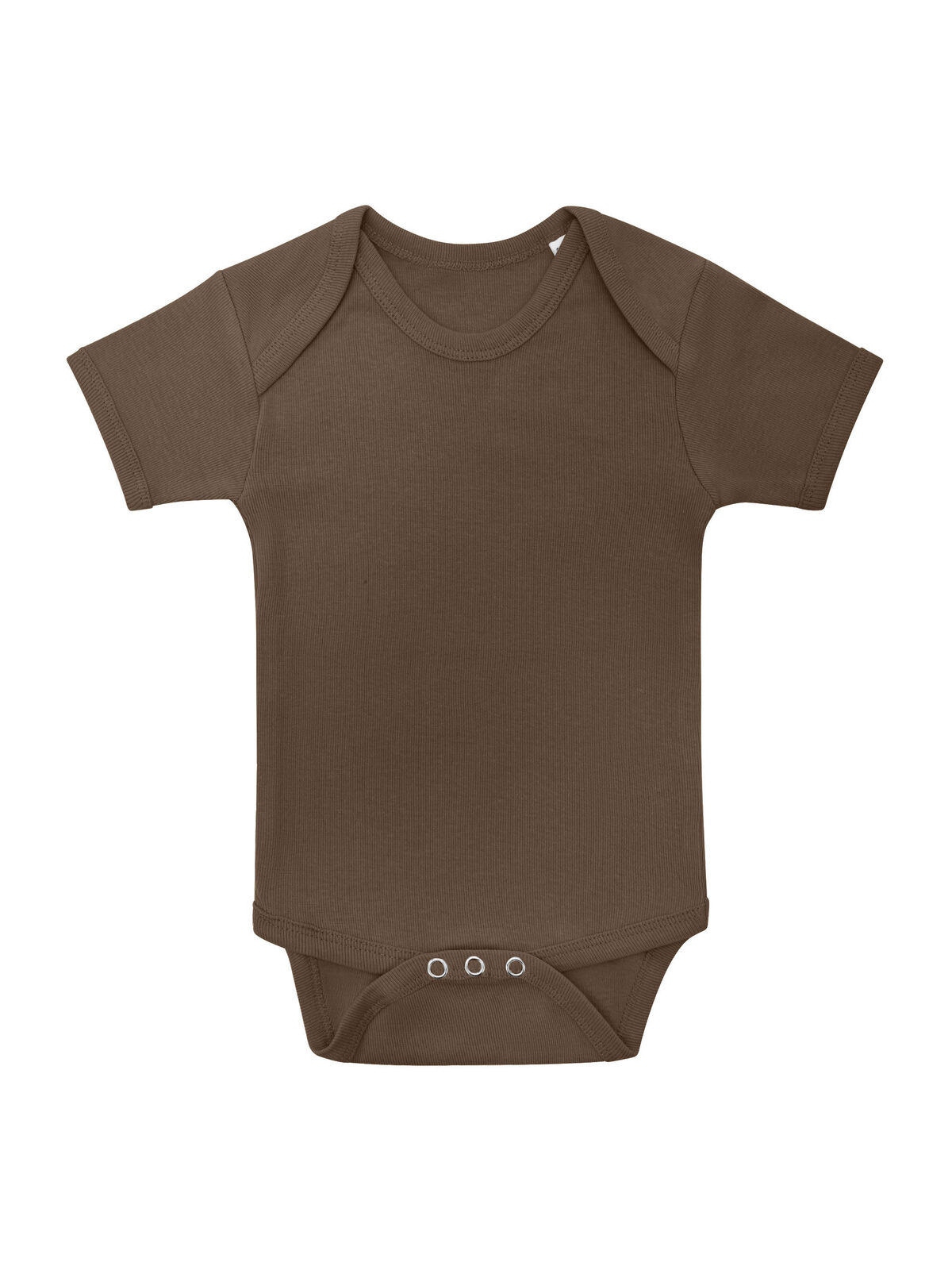 Baby Bodysuit Short Sleeves - CH - CHOCOLATE