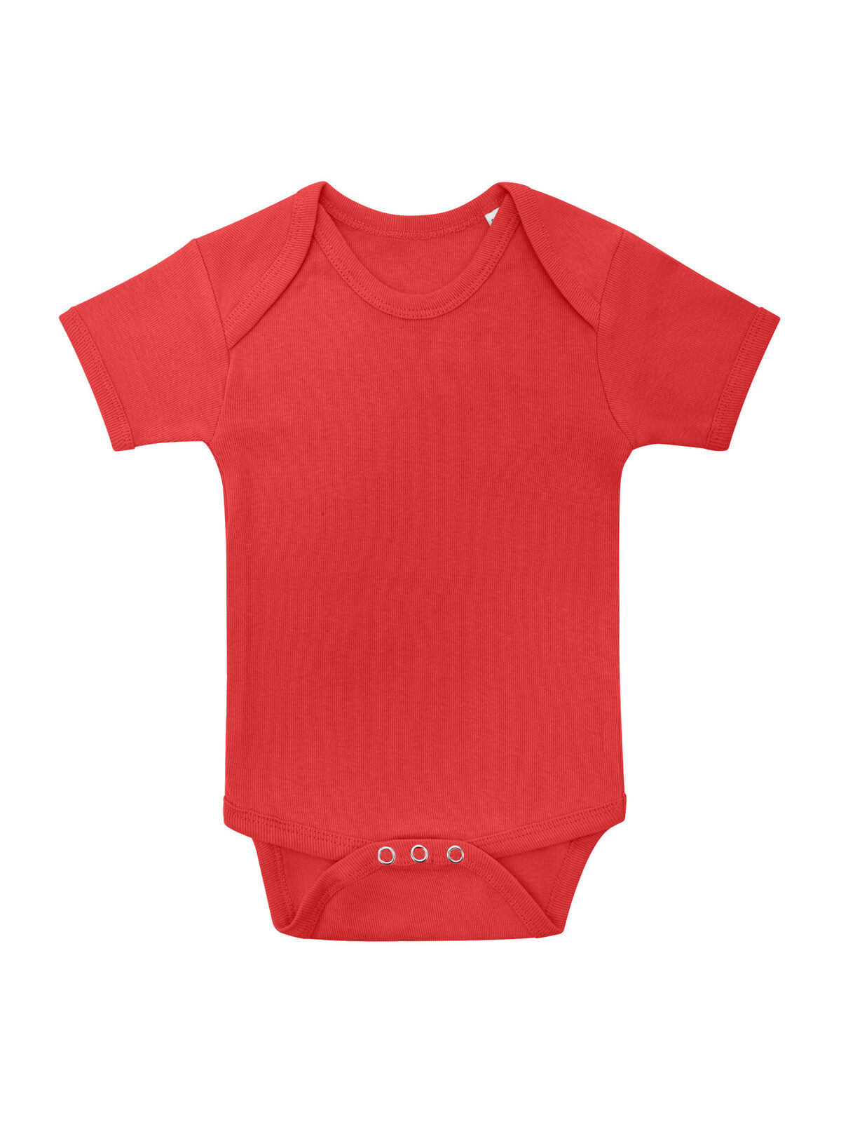 Baby Bodysuit Short Sleeves - RD - RD-RED