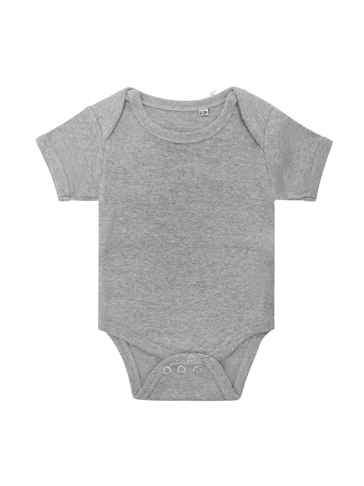 Baby Bodysuit Short Sleeves - HGR - HEATHER GREY