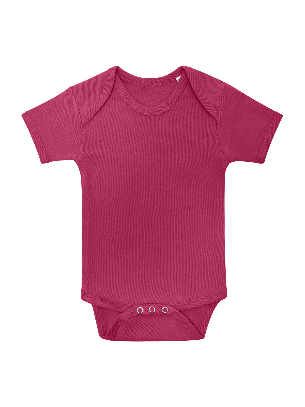 Baby Bodysuit Short Sleeves - RASP - RASPBERRY