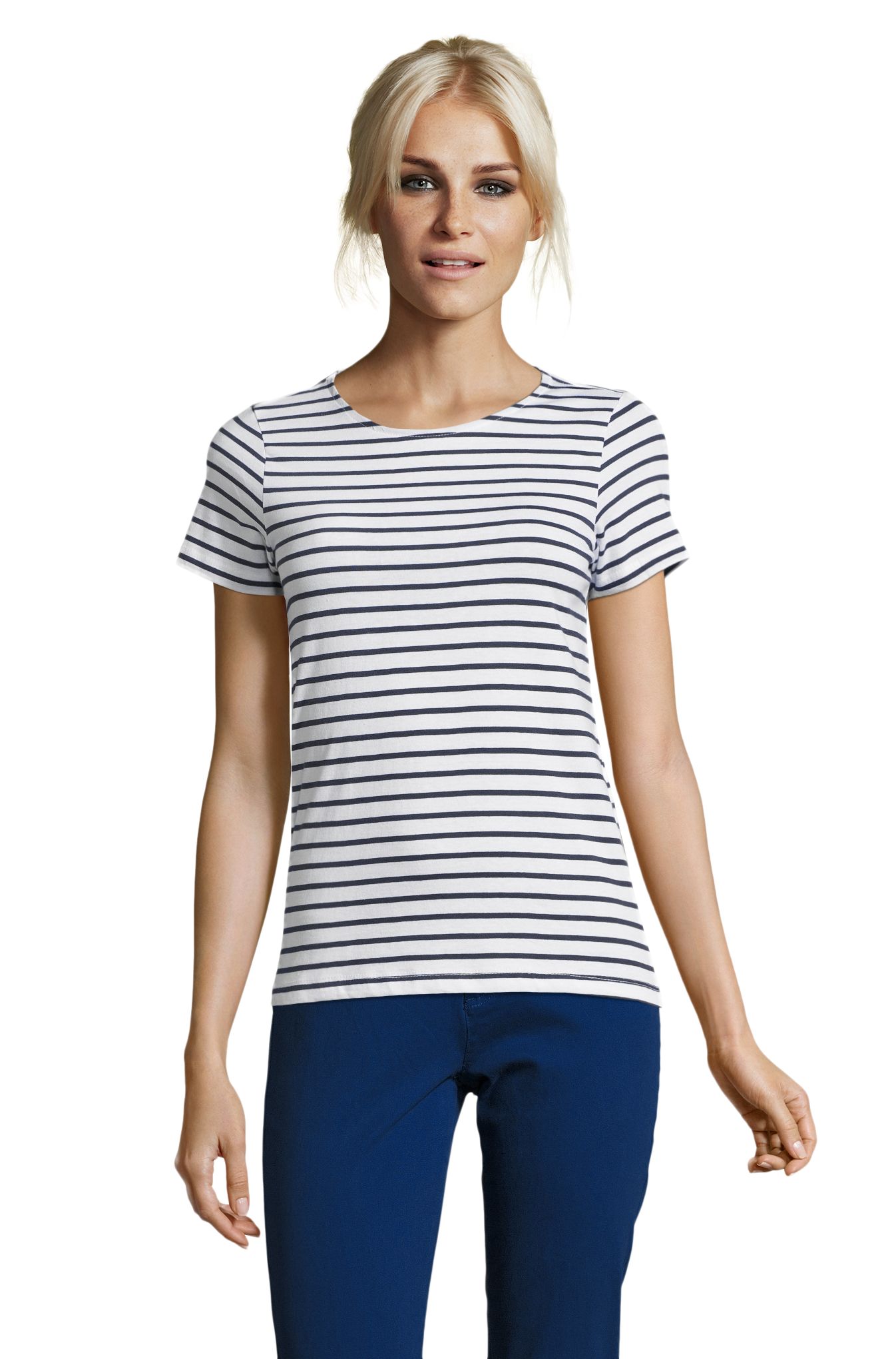 MILES VROUWEN - 904 - WIT / MARINEBLAUW