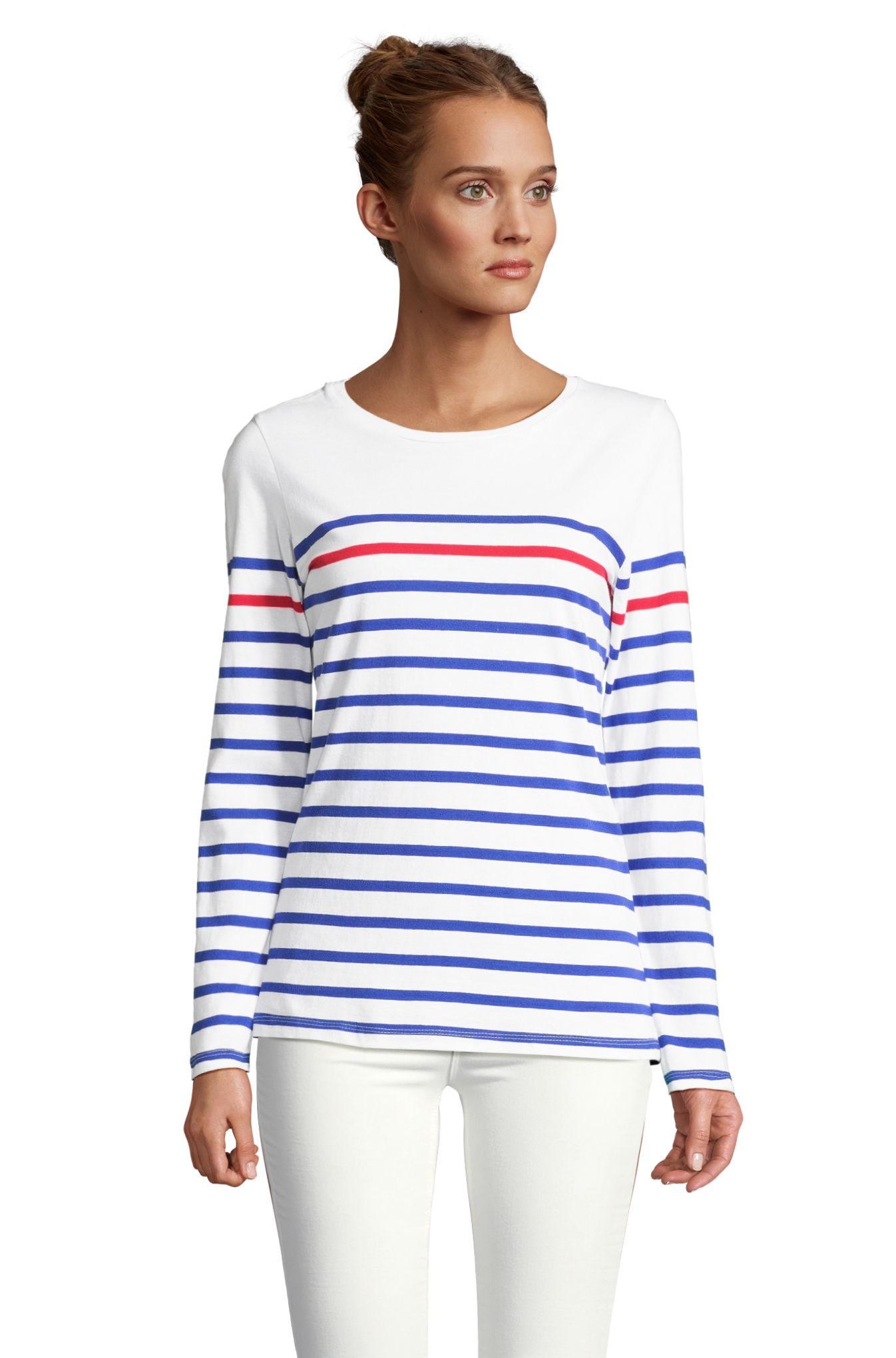 MATEL LSL VROUWEN - 872 - WIT / KONINGSBLAUW / ROOD