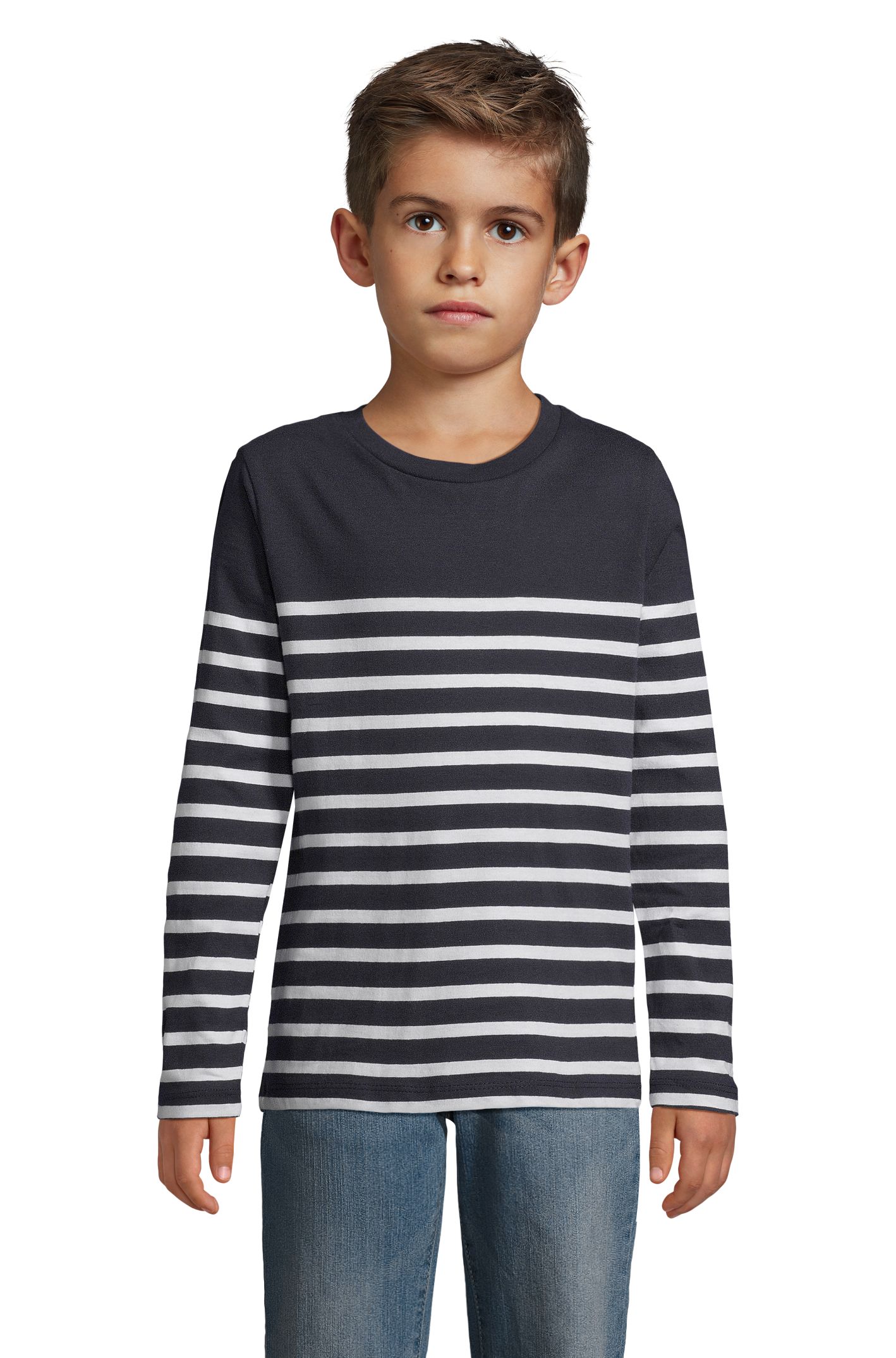 MATELOT LSL KIDS - 904 - WIT / MARINEBLAUW