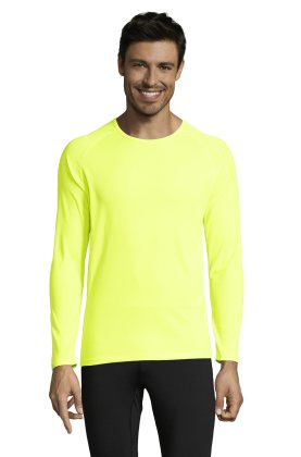 SPORTIEVE LSL HEREN - 306 - FLUORESCEREND GEEL