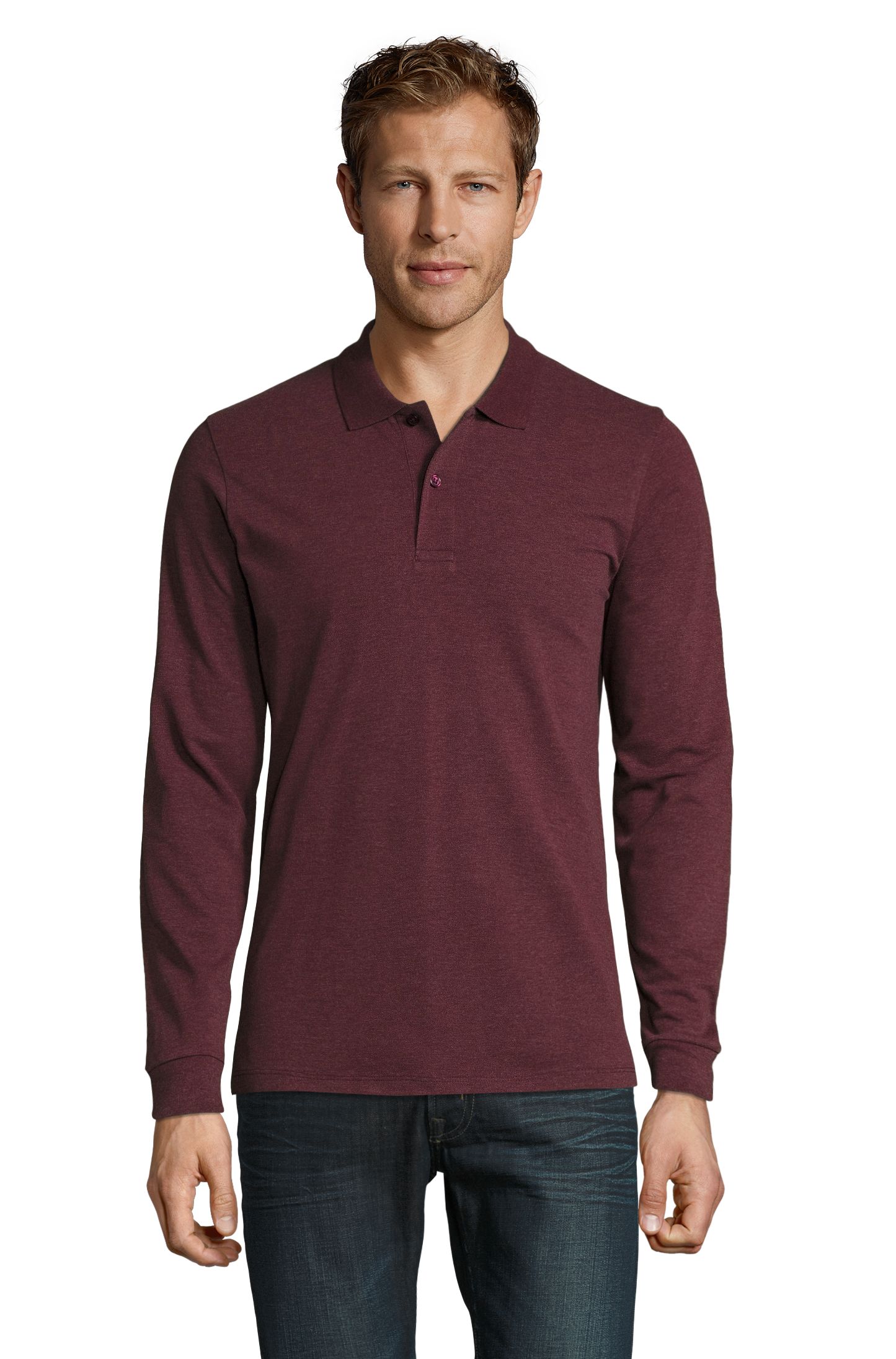 PERFECT LSL MEN - 148 - RED BURGUNDY MELANGE