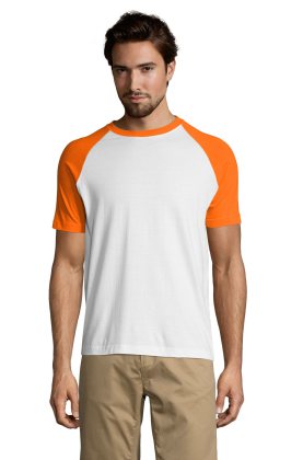 THC MOSCOW II. Unisex sweatshirt. - 981 - WIT / ORANJE