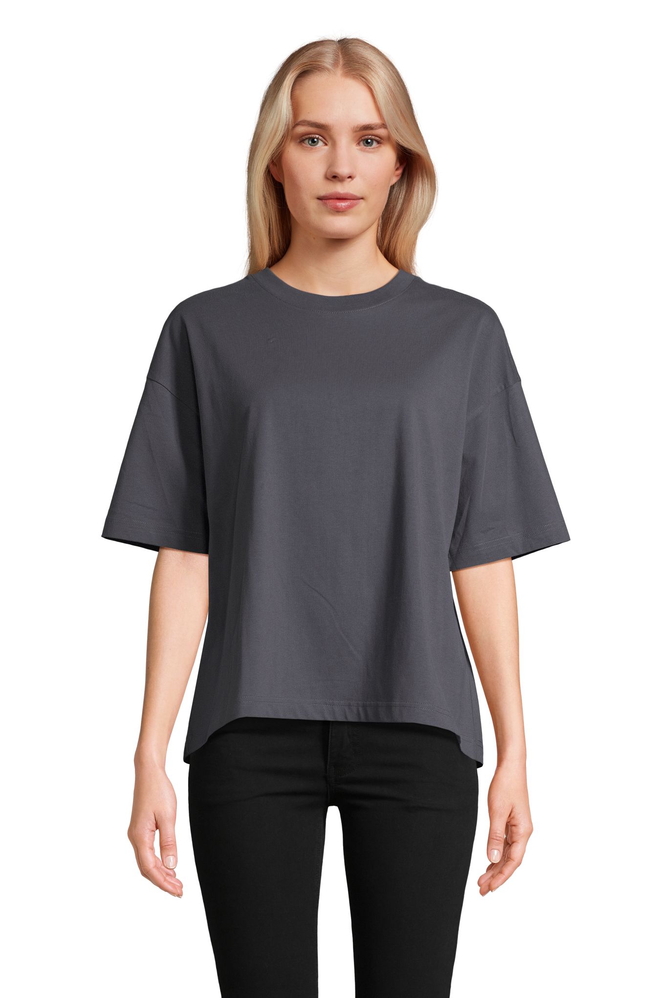 Boxy vrouwen - 381 - MUISGRIJS