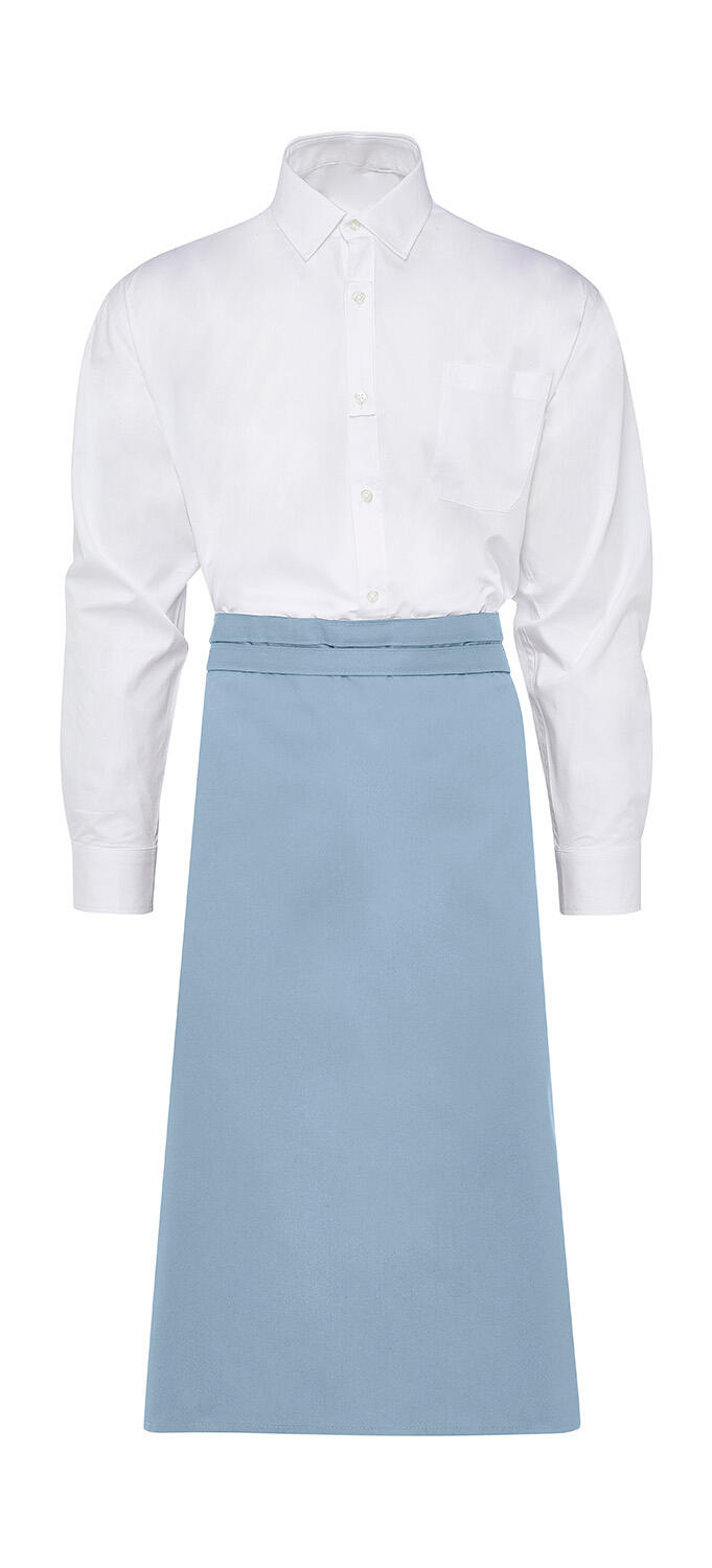ROME - Medium-Length Bistro Apron - 320 - Sky Blue