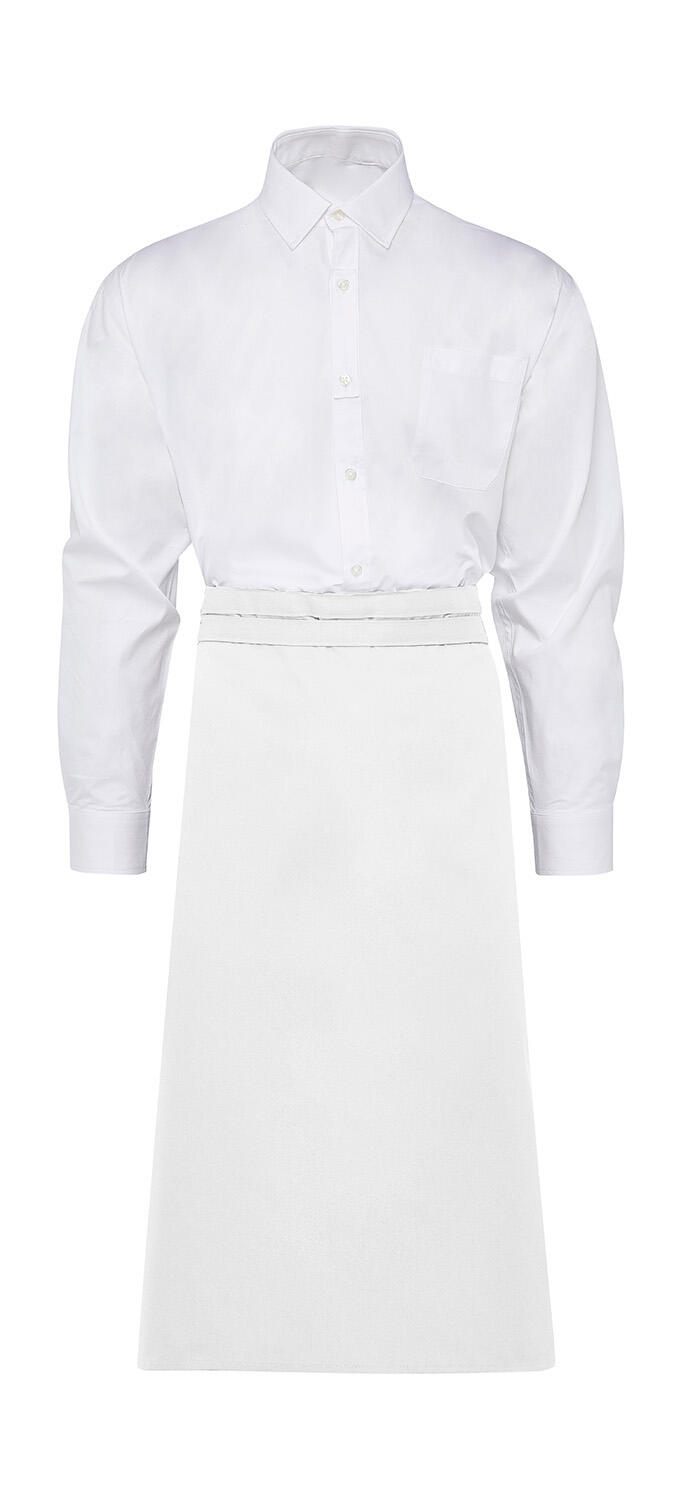 ROME - Medium-Length Bistro Apron - 000 - White