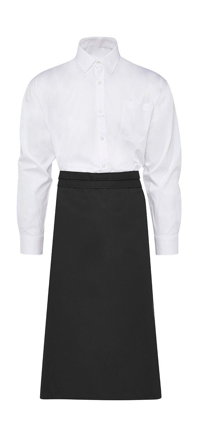 ROME - Medium-Length Bistro Apron - 101 - Black