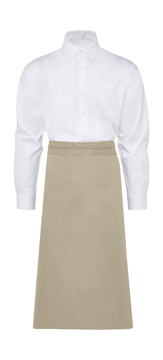 ROME - Medium-Length Bistro Apron - 008 - Natural