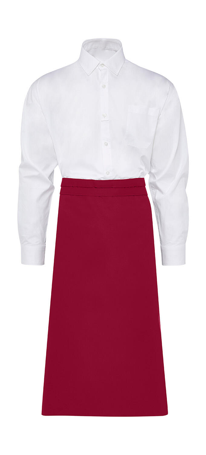 ROME - Medium-Length Bistro Apron - 400 - Red
