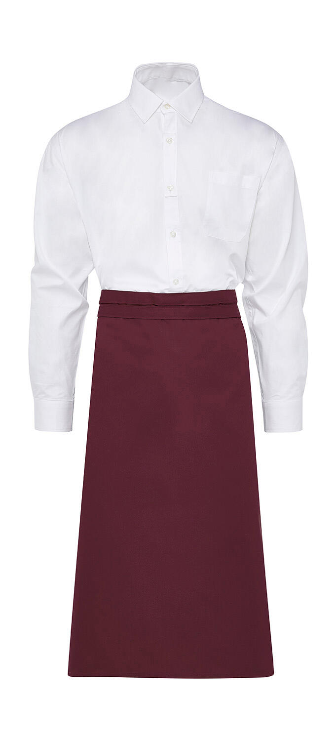 ROME - Medium-Length Bistro Apron - 448 - Burgundy