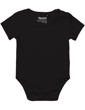 Babies Short Sleeve Bodystocking - 03 - Black