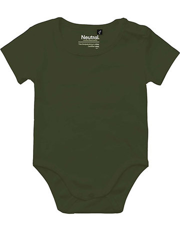 Babies Short Sleeve Bodystocking - 13 - Military