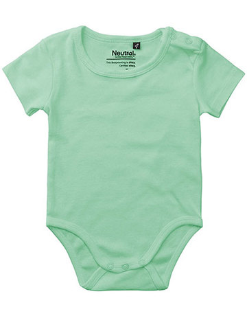 Babies Short Sleeve Bodystocking - 40 - Dusty Mint