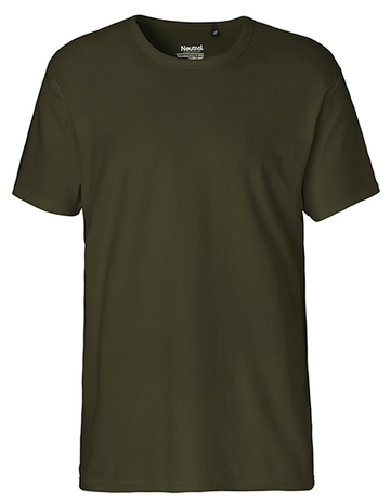 Heren T-shirt met interlock-structuur - 13 - Militair