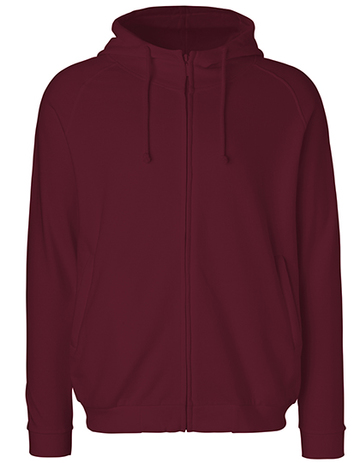 Unisex hoodie met verborgen rits - 26 - Bordeaux