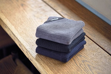 Parelgebreide keukendoek (2 stuks)