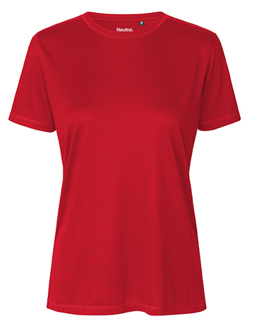 Dames performance T-shirt - 05 - Rood