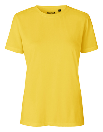 Dames performance T-shirt - 98 - Geel