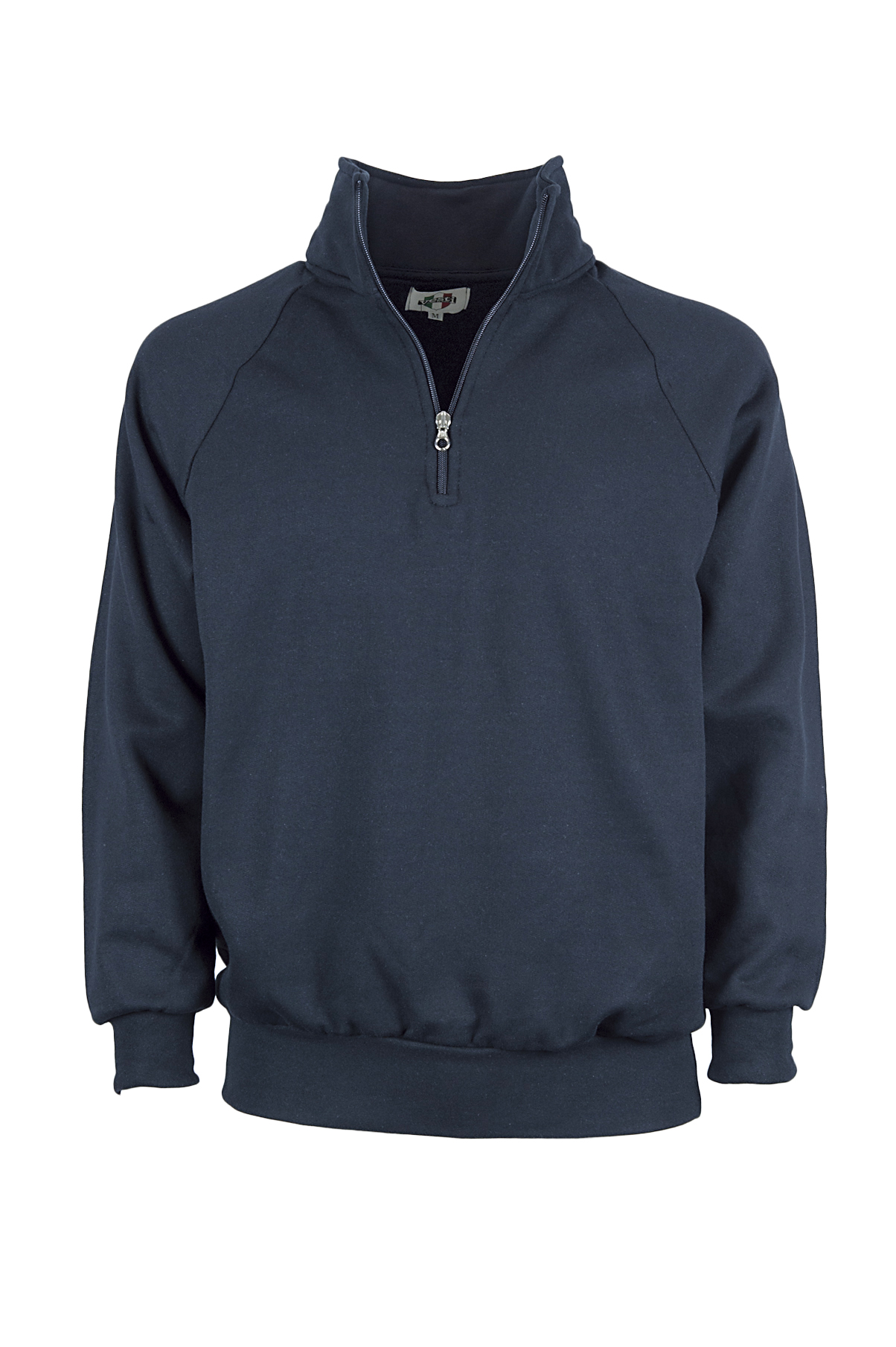 Zip Neck Sweatshirt - 18 - Blue