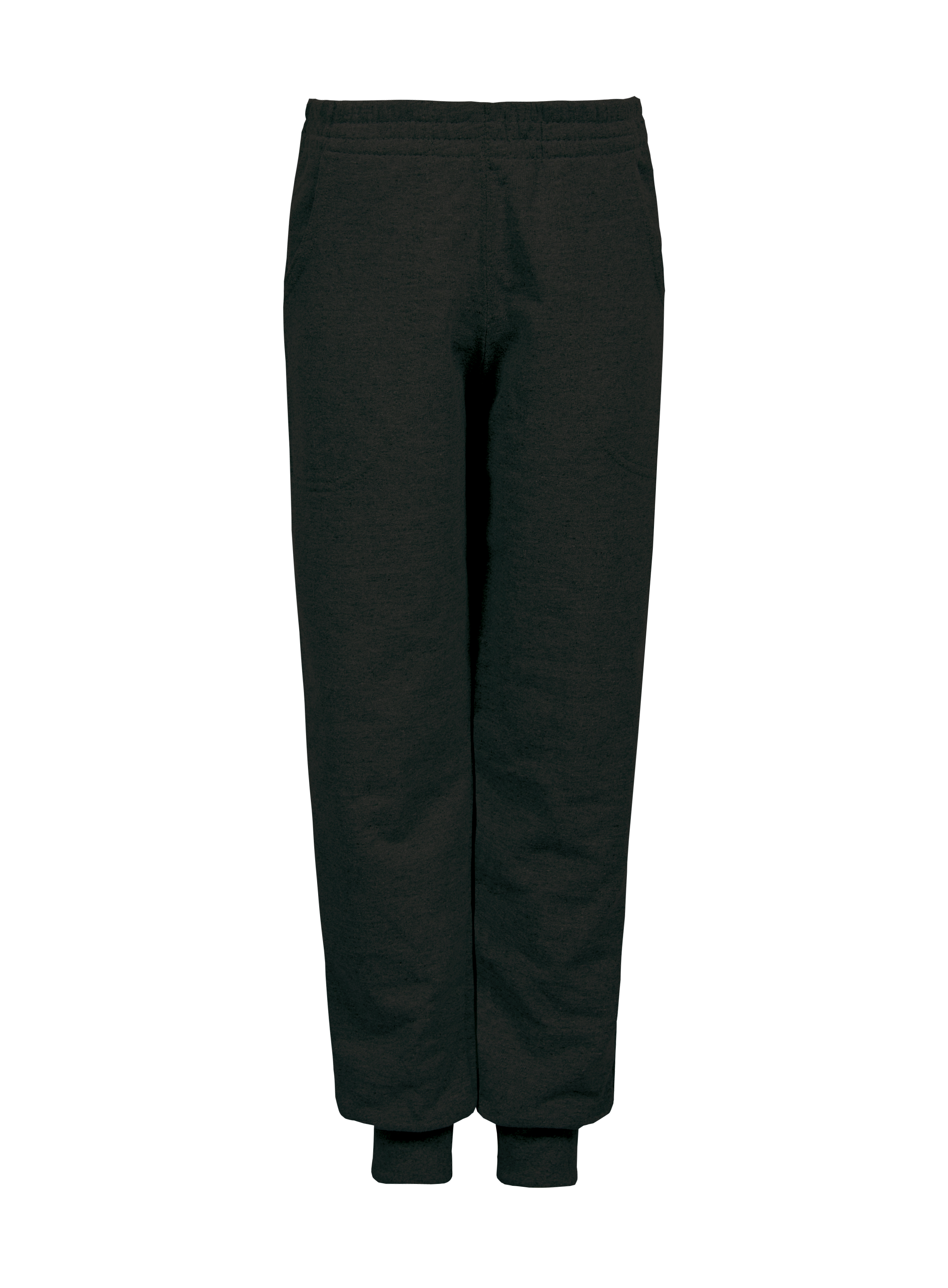 Kindersweatshirt en -broek van French Terry-stof - 12 - Zwart
