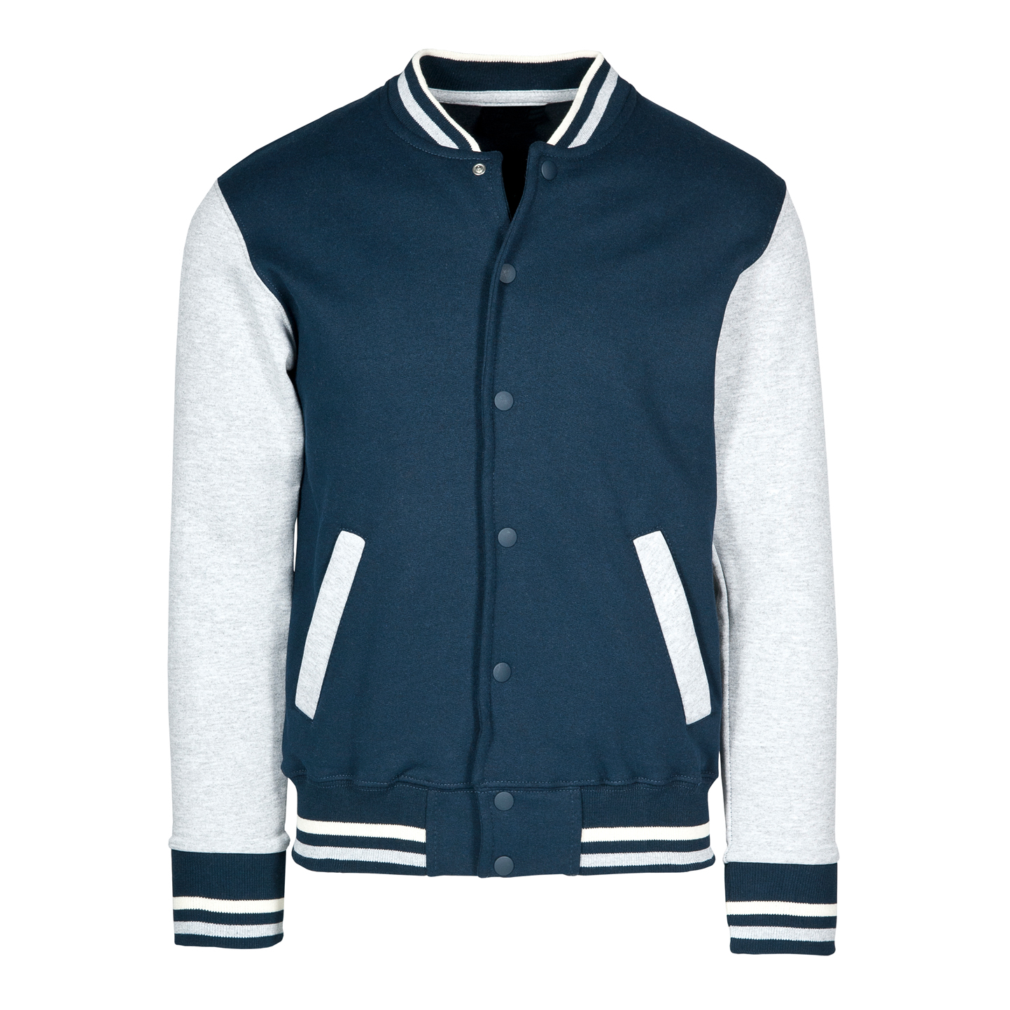 Tweekleurig sweatshirtjasje in kinderstijl - 1836 - Blauw/Grijs