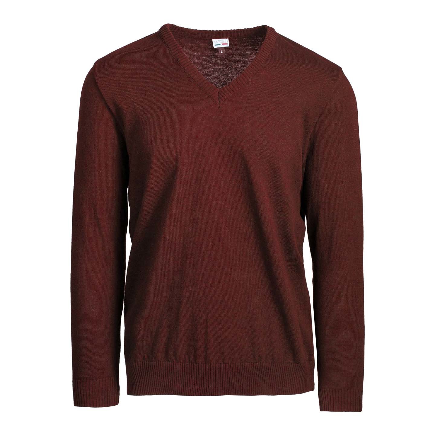 Children's V-Neck Pullover - 078 - Bordeaux