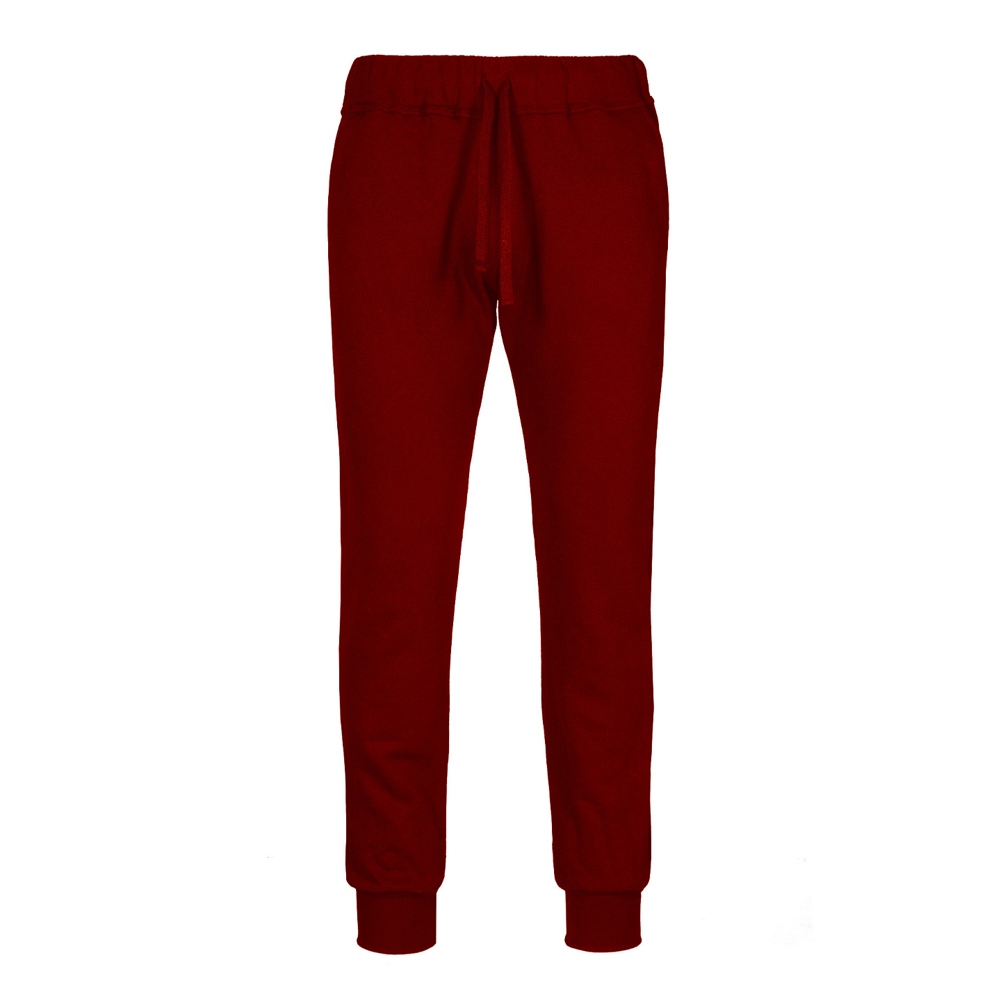 French Terry Fleece Fit Trousers - 48 - Bordeaux Sport