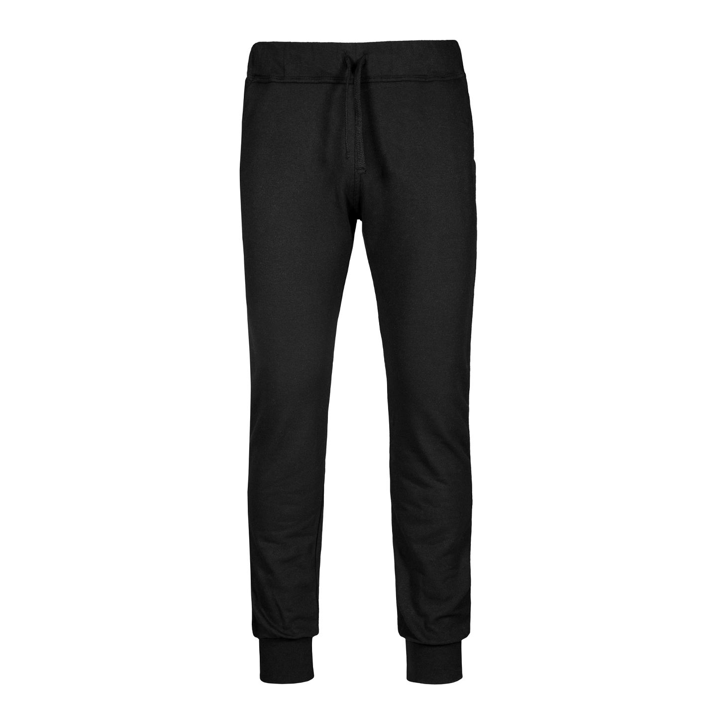 French Terry Fleece Fit Trousers - 12 - Black