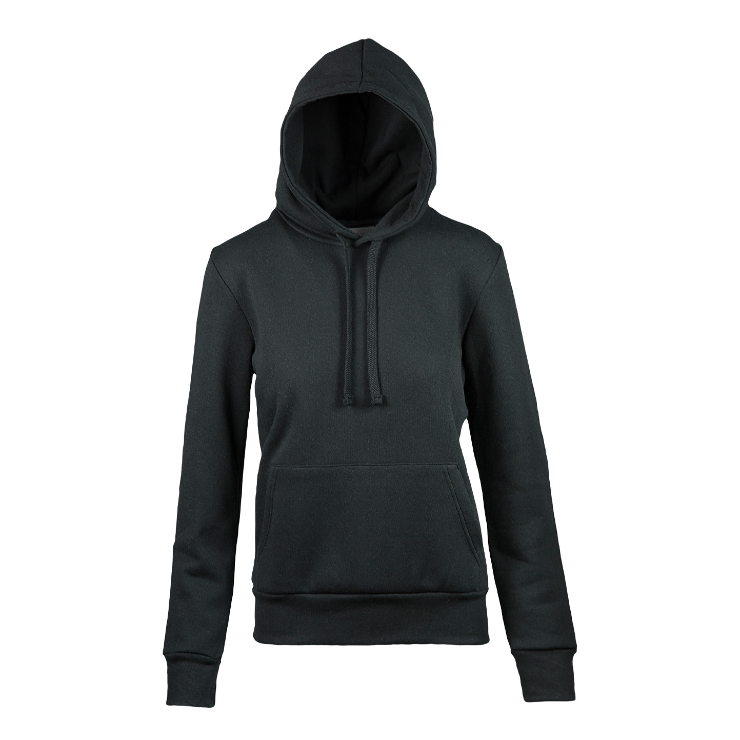 Women's French Terry Hoodie - 12 - Black