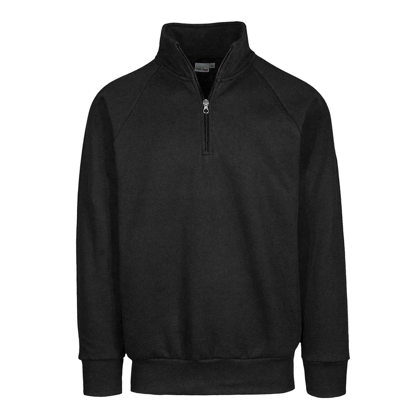 ECO Zip Neck Sweatshirt - 12E - Black ECO