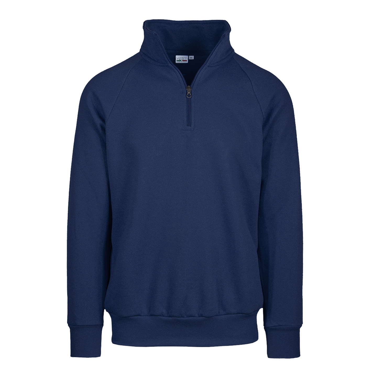 ECO Zip Neck Sweatshirt - 18E - Blue ECO