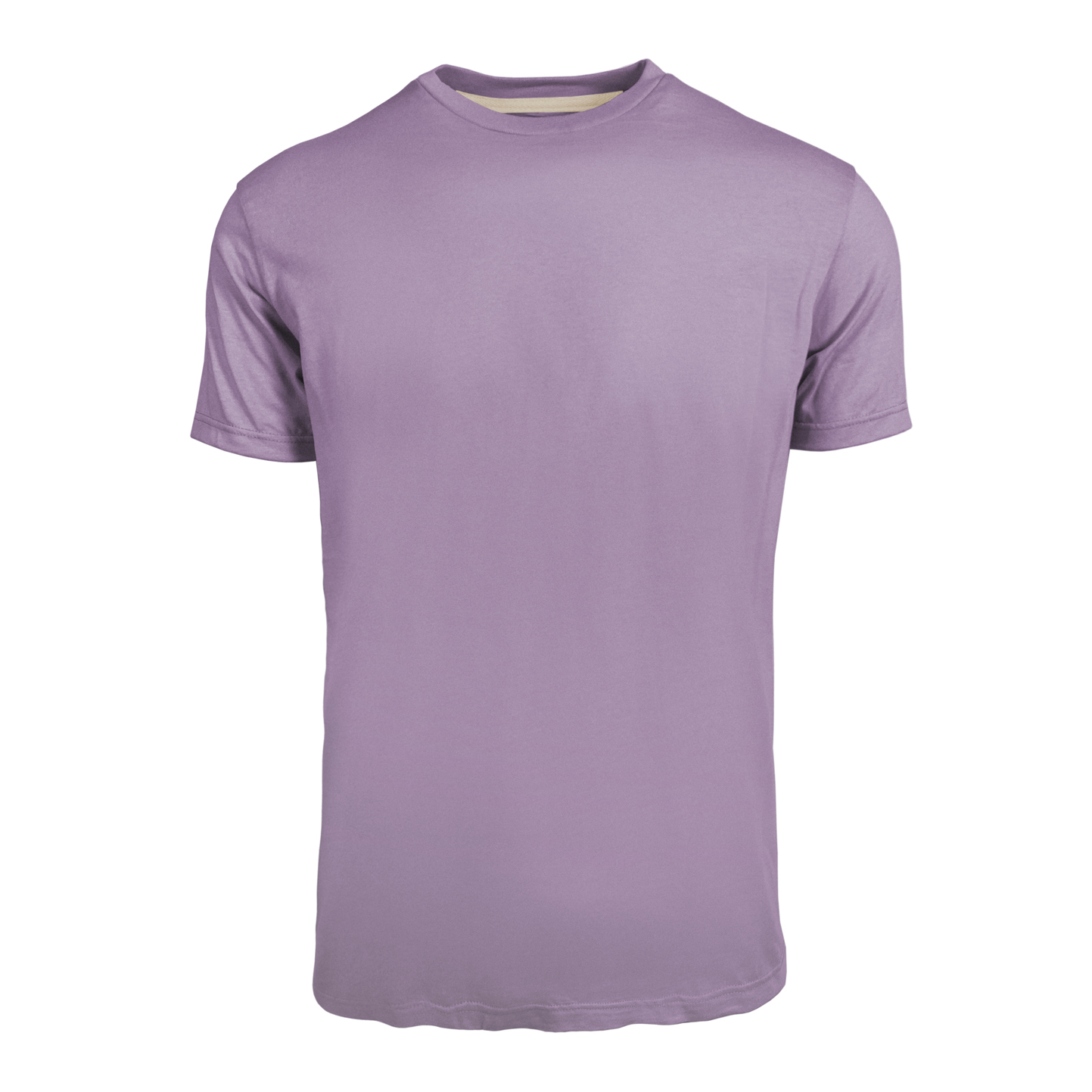 Women's Fashion Fit Crew Neck Short Sleeve Sweater - LI - Lilac