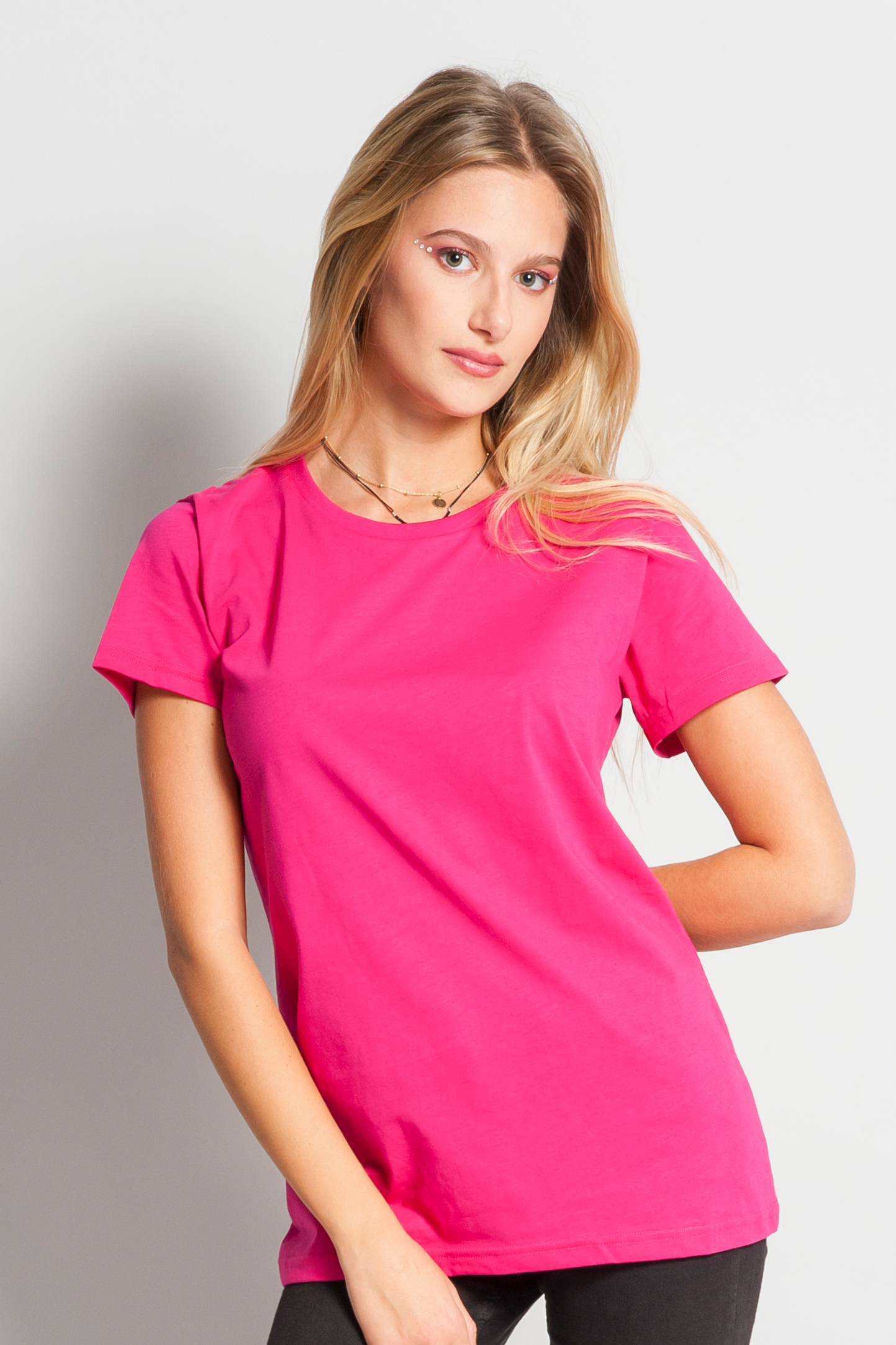 Women's Fashion Fit Crew Neck Short Sleeve Sweater