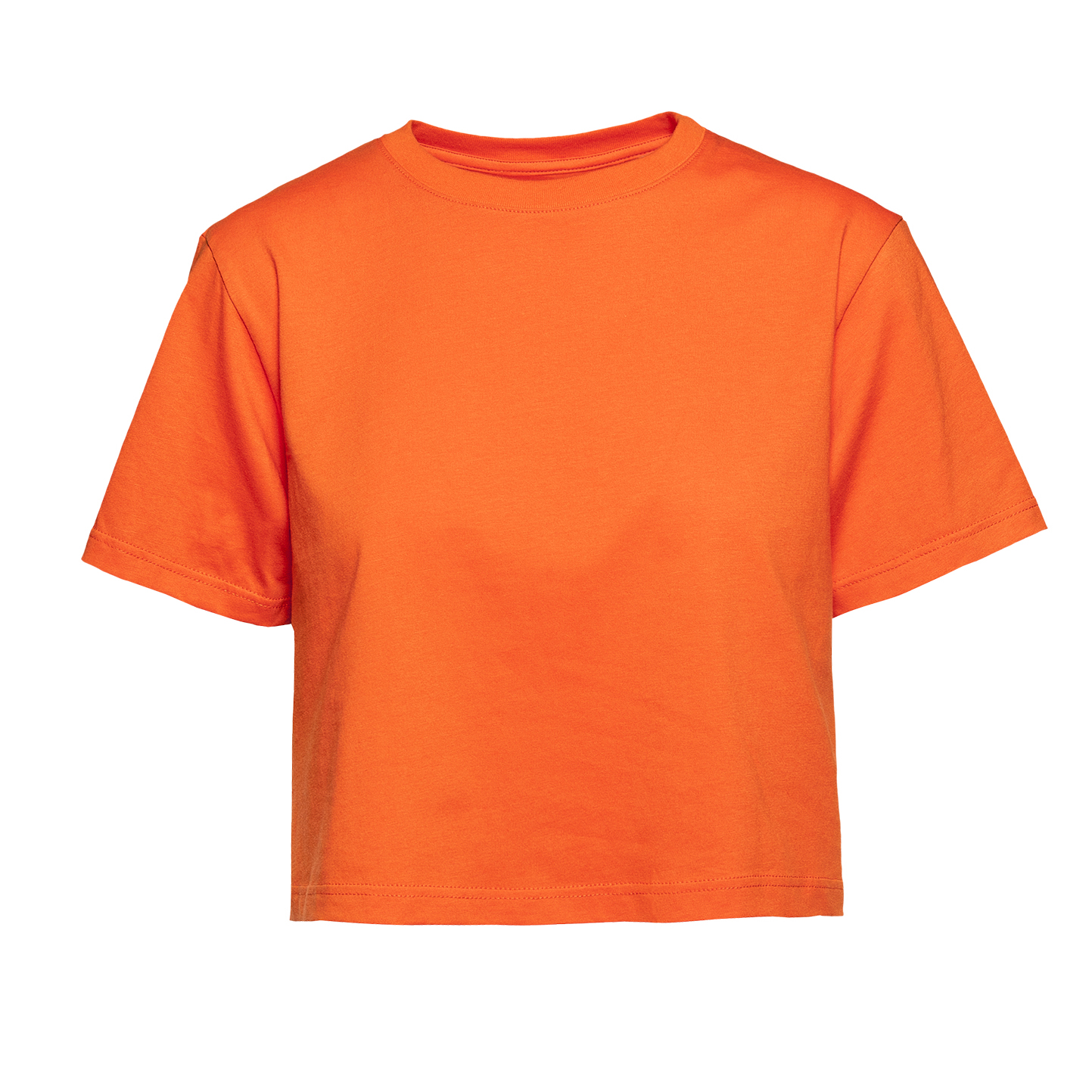 Dames T-shirt met ronde hals en korte mouwen - OG - Oranje