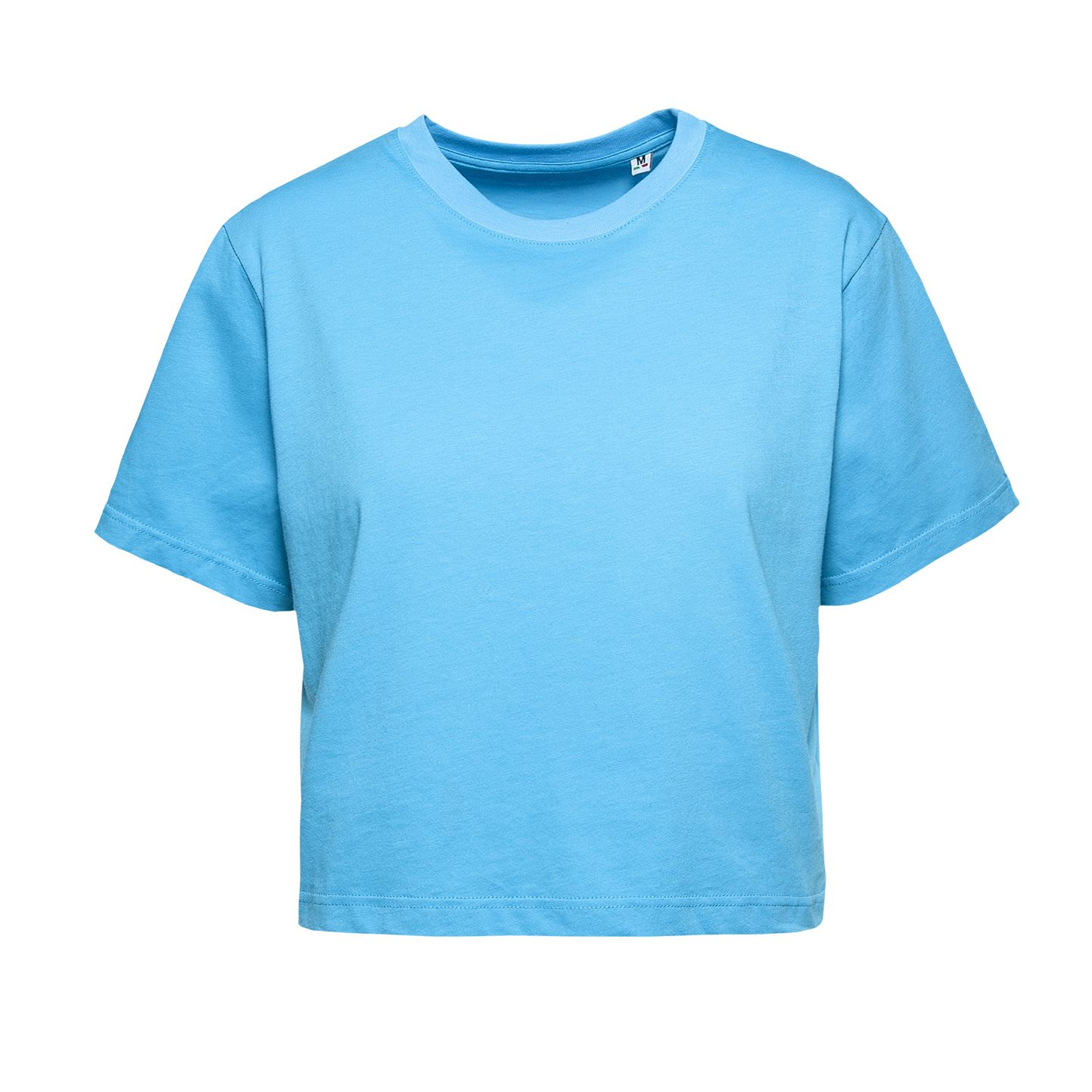 Dames T-shirt met ronde hals en korte mouwen - TU - Turkoois