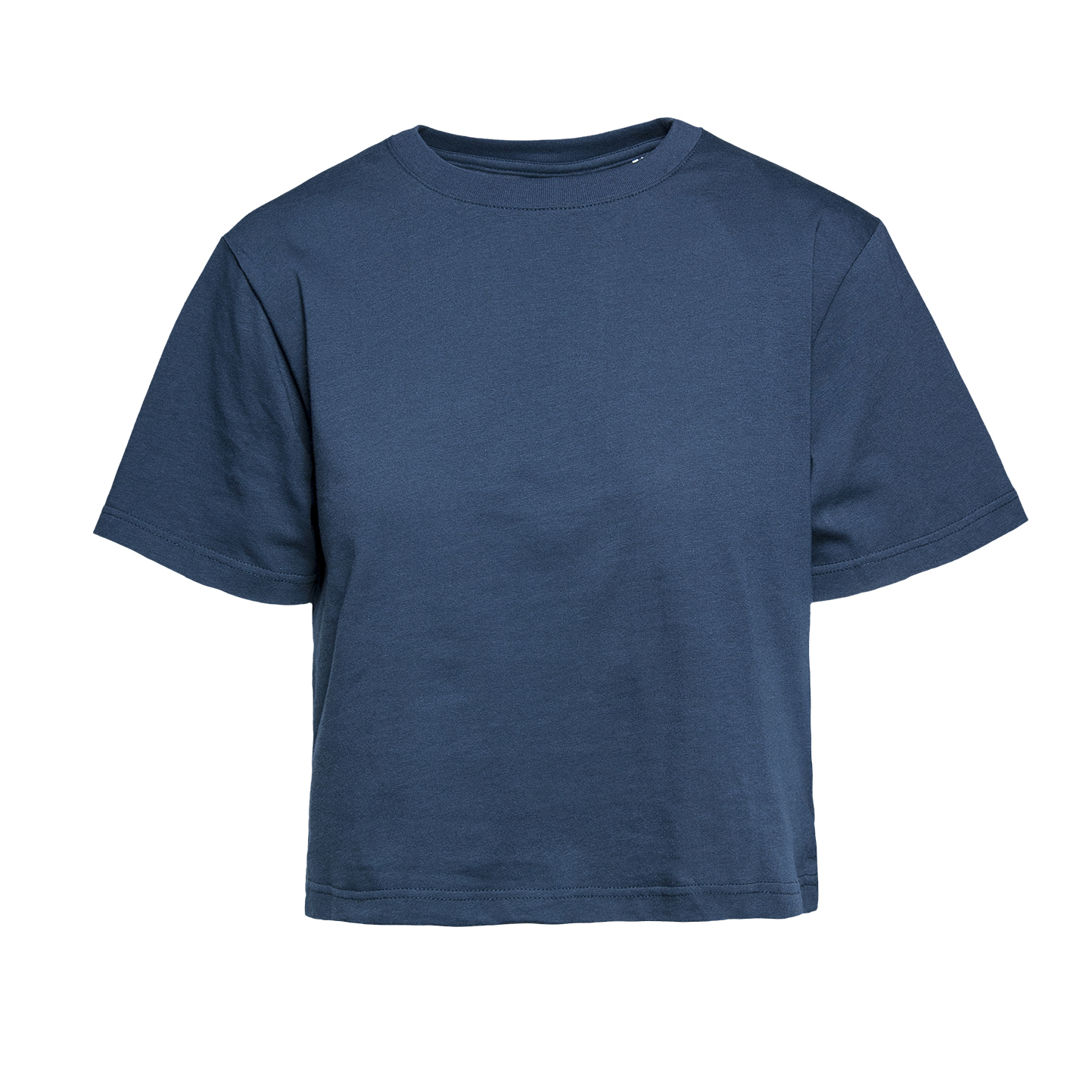 Dames T-shirt met ronde hals en korte mouwen - NY - Marineblauw