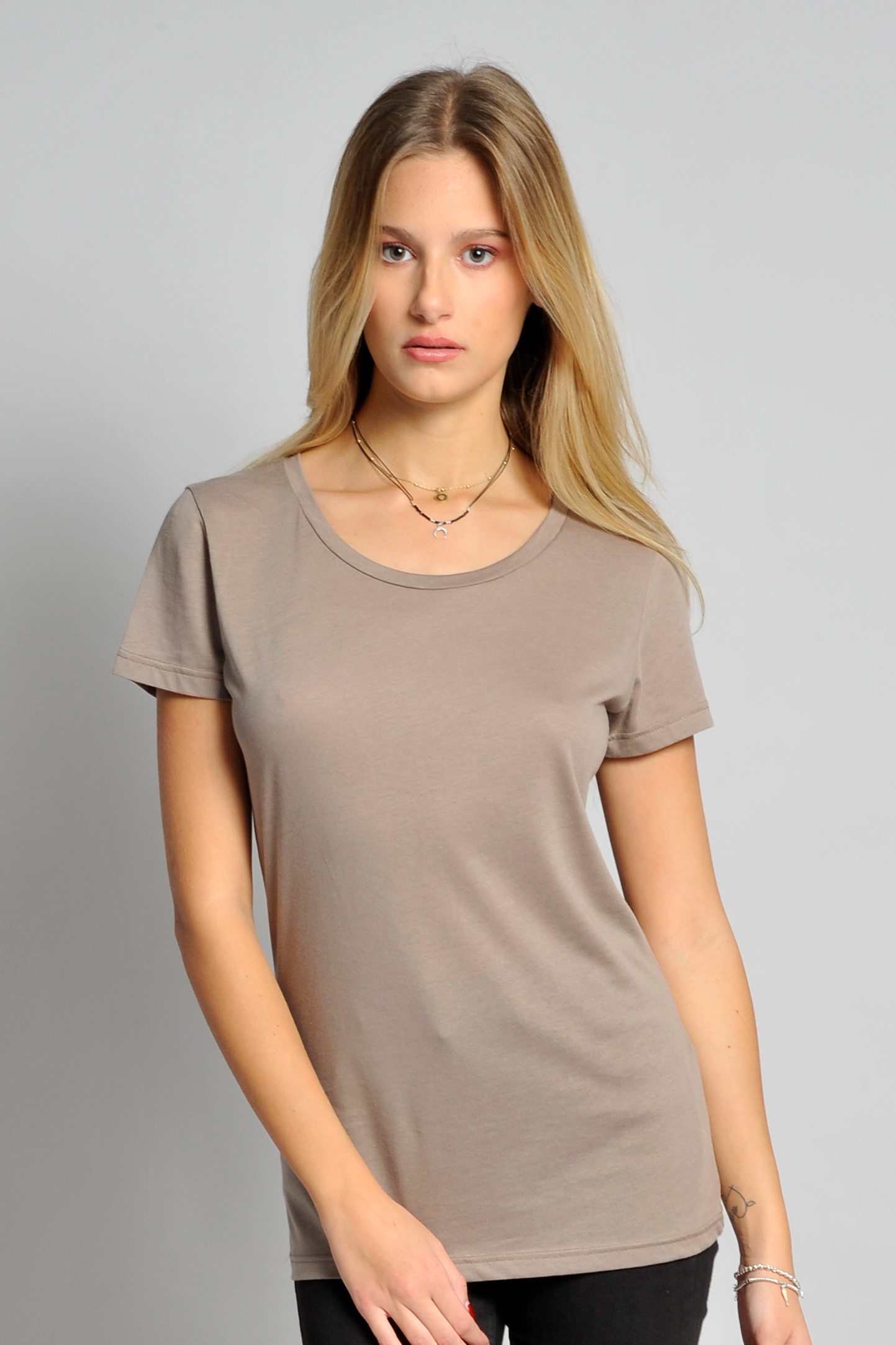 Women's Modal Round Neck Short Sleeve Sweater