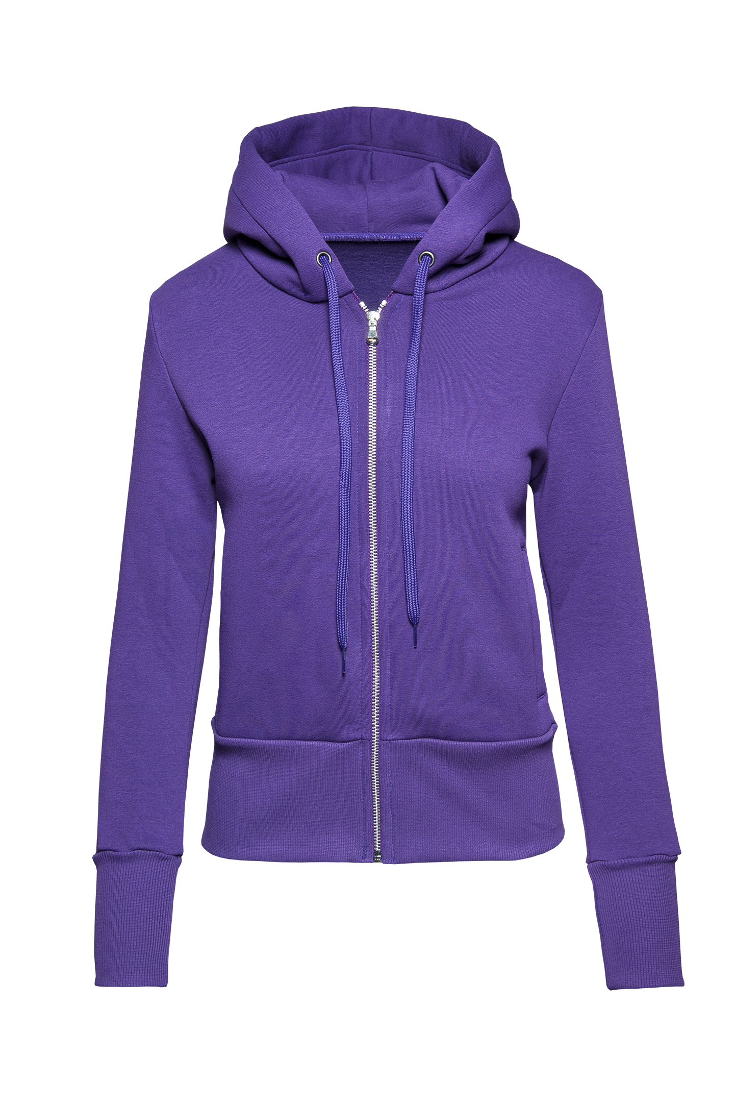 Zachte hoodie met ritssluiting voor dames - VI - Viola