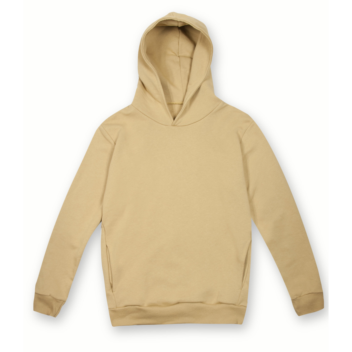 Zachte French Terry hoodie, urban unisex - CL - Kameel