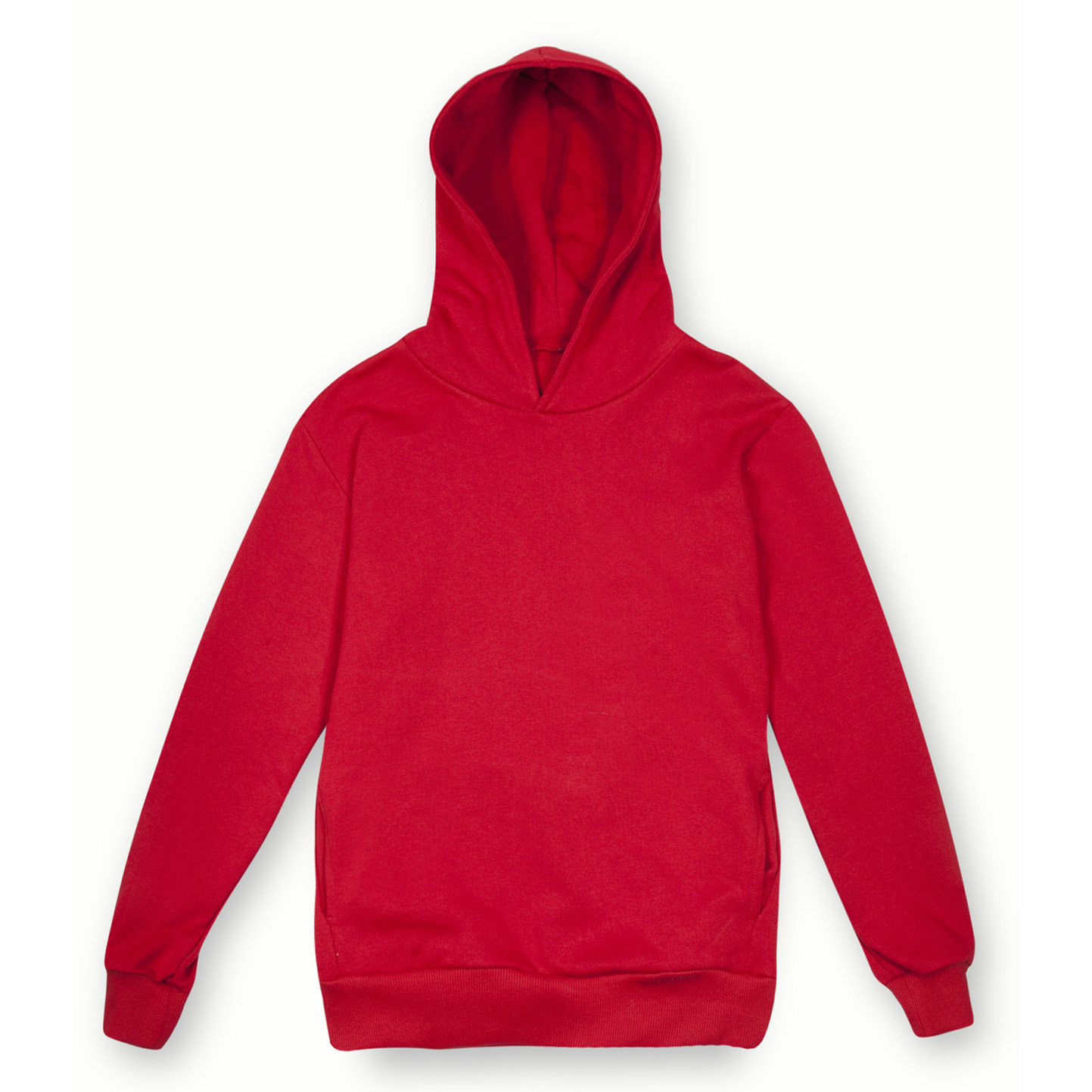 Zachte French Terry hoodie, urban unisex - RO - Rood