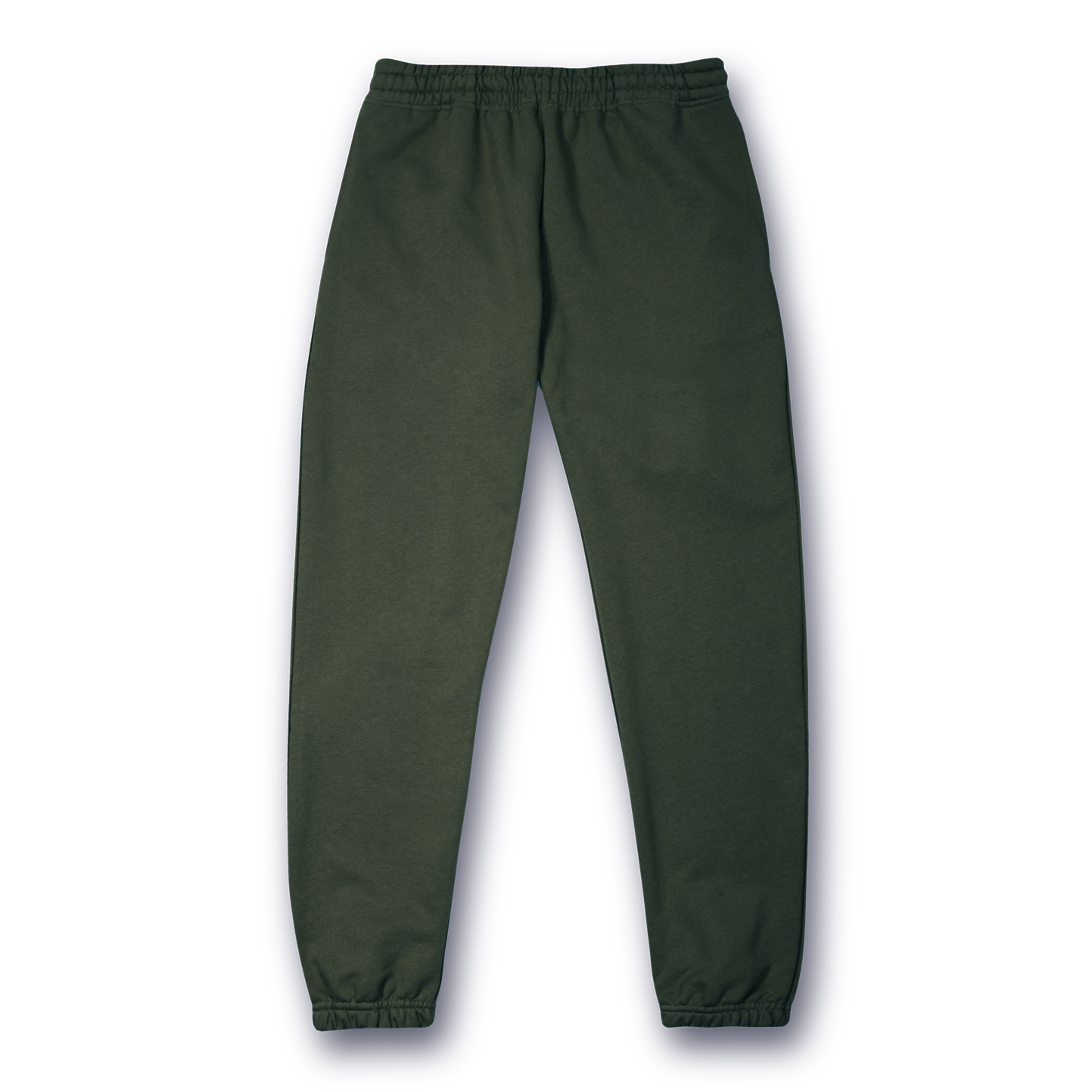 Zachte Franse badstof fleece broek - BS - Militair groen