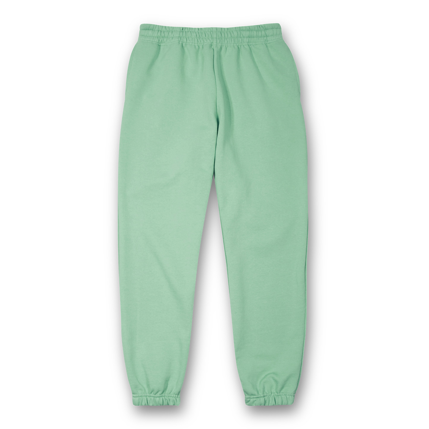Zachte Franse badstof fleece broek - SV - Salie