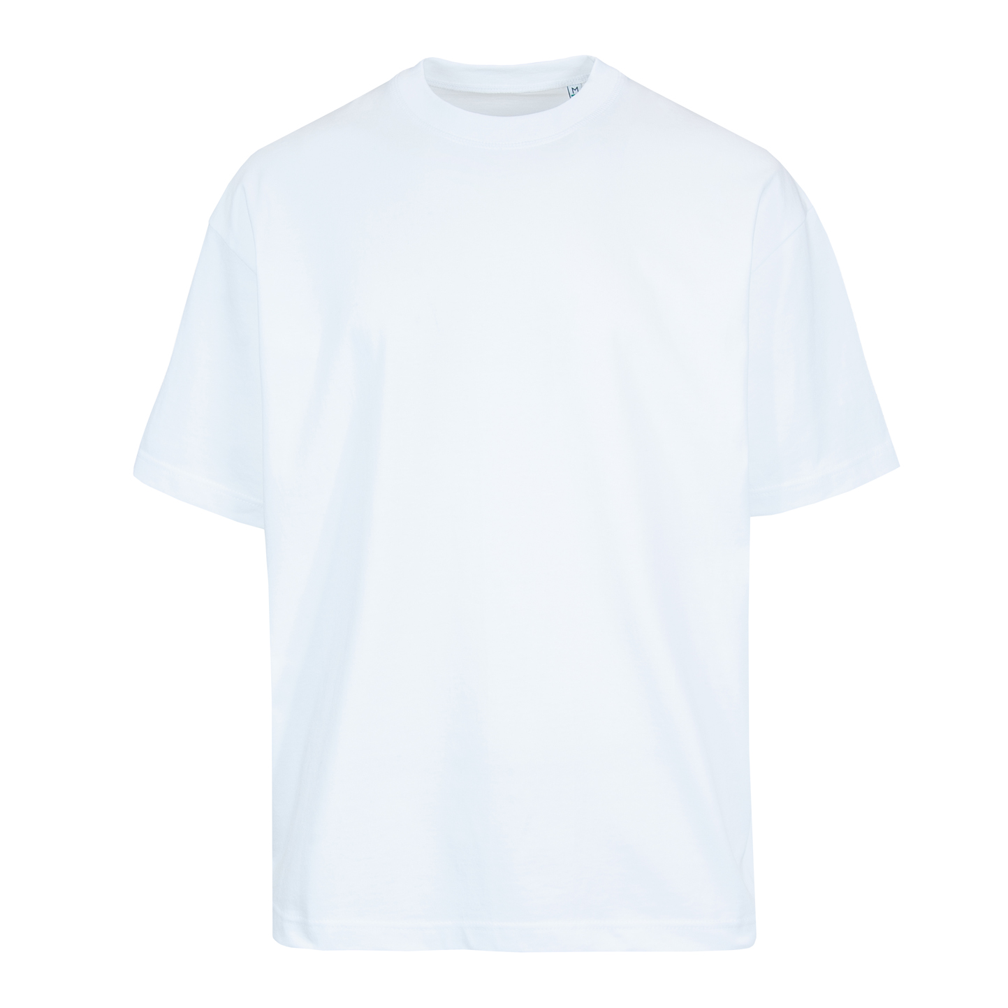 Oversized Crew Neck Short Sleeve Jersey - 99 - White