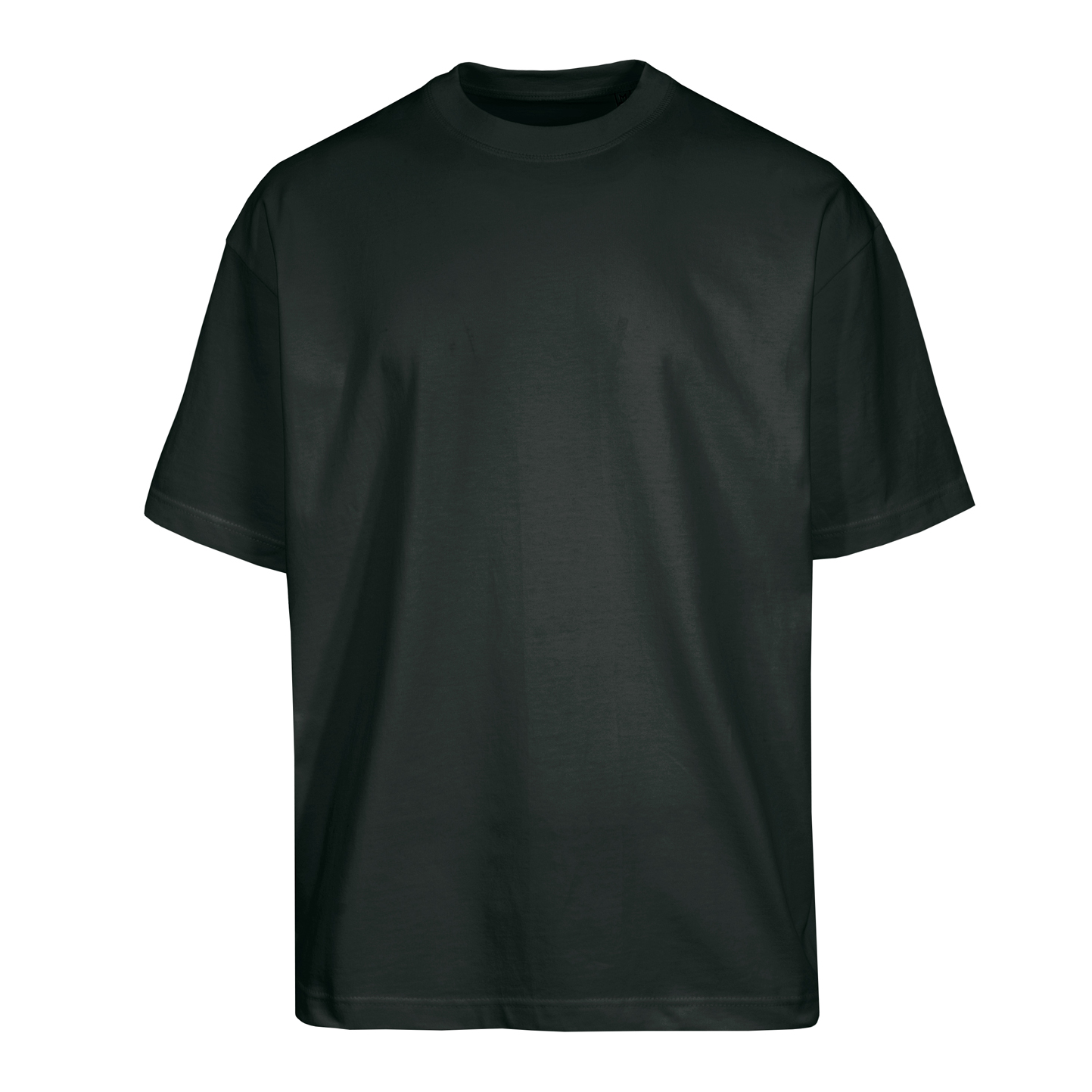Oversized Crew Neck Short Sleeve Jersey - 12 - Black