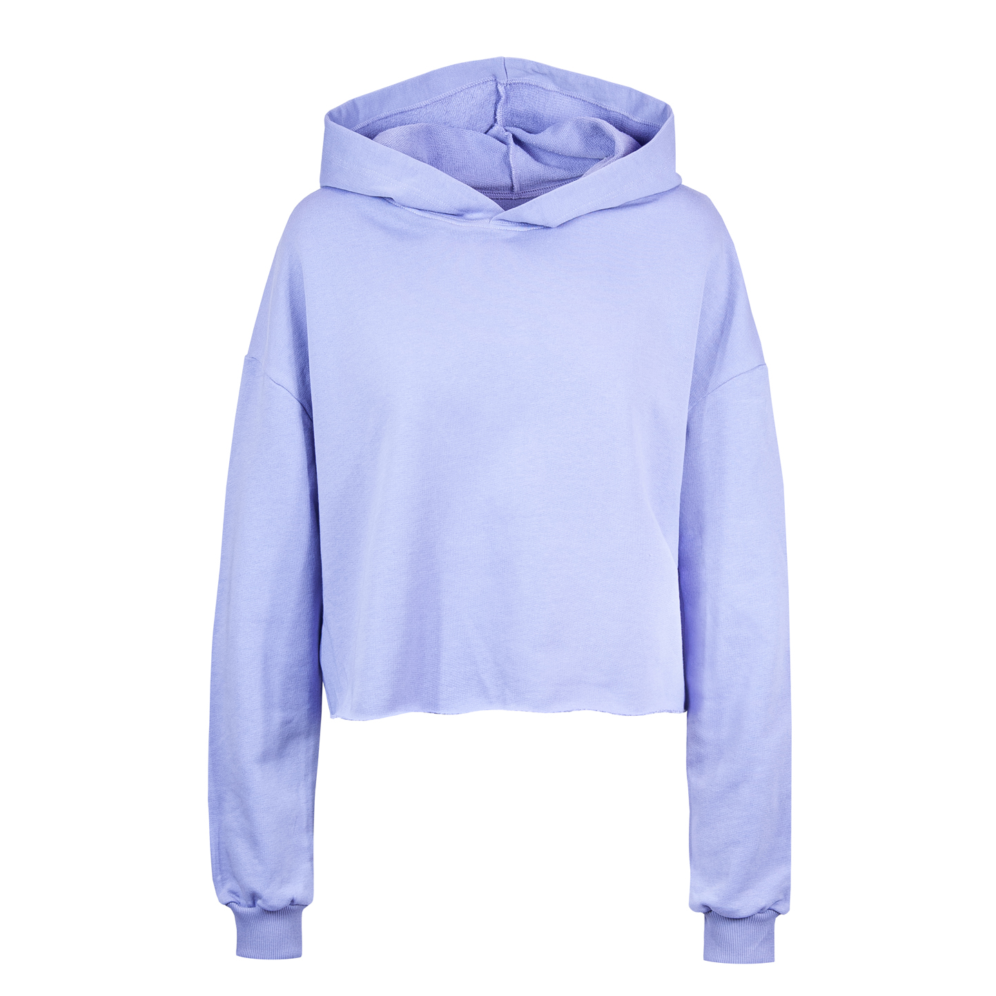 Amy women’s cropped French Terry hoodie - LI - Lilac