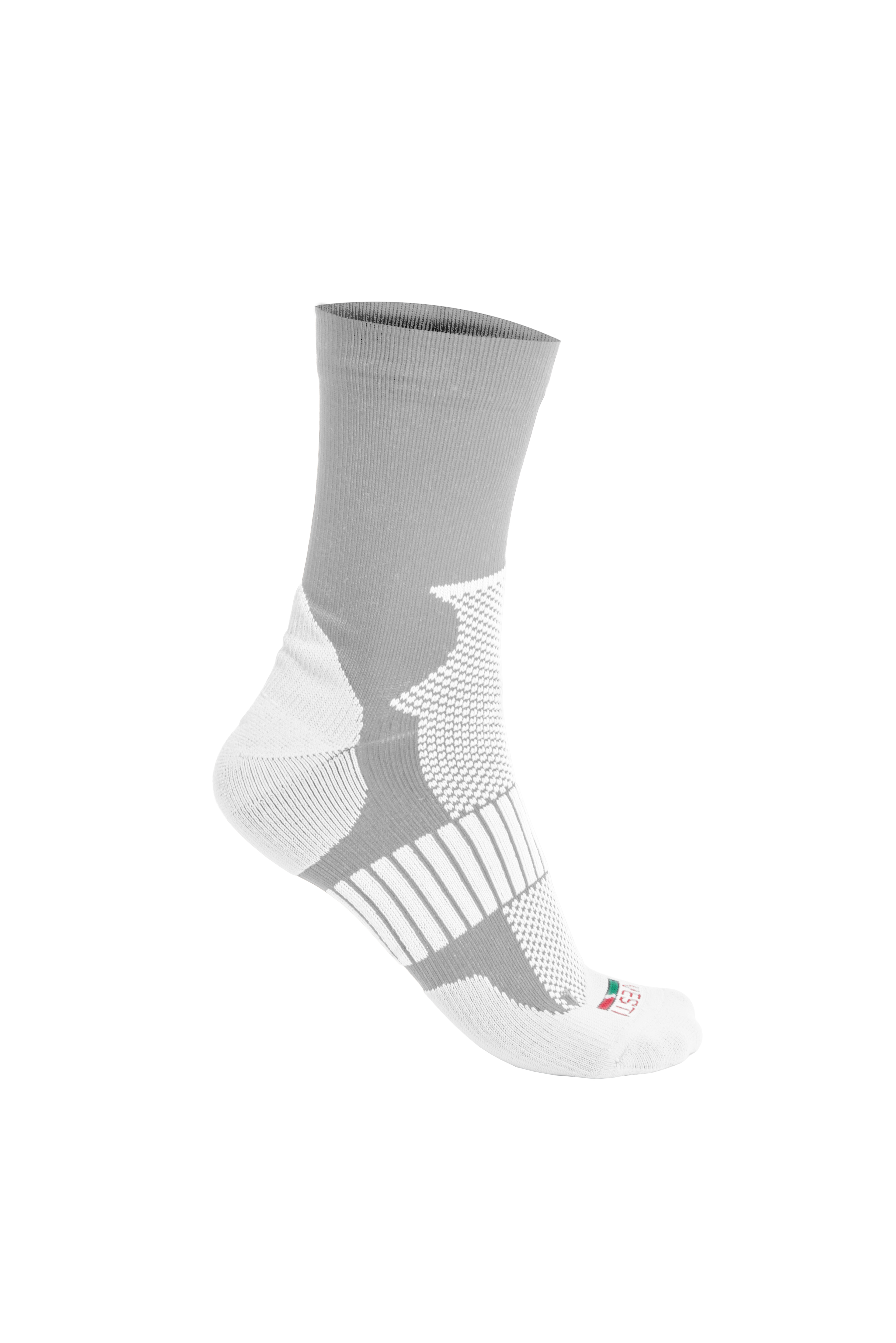 Performance Cross Socks - 5263 - Cross Gray/White Size 35-38