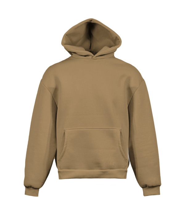 Soft boxy hoodie - TB - Tobacco